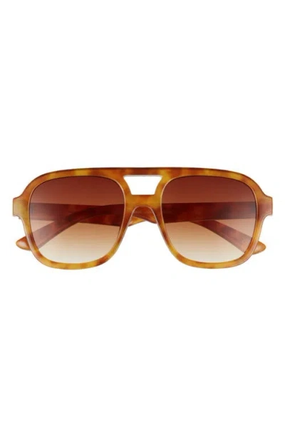 Aire Whirlpool 53mm Aviator Sunglasses In Vintage Tort/brown Grad
