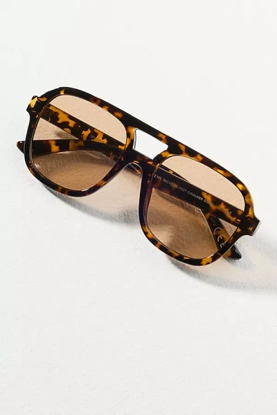 Aire Whirlpool Aviator Sunglasses In Brown