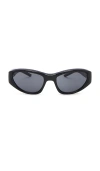 Aire X Von Dutch Blackout Sunglasses In Black