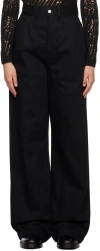Airei Black Big Fit Jeans In Black