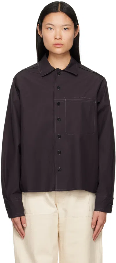 Airei Black Deconstructed Shirt