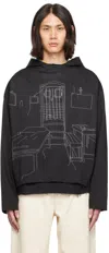 Airei Black Mother's Room Hoodie In Black