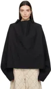 Airei Black Paneled Shirt In Black 1