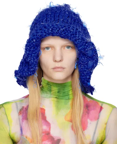 Airei Blue Rib Bucket Hat In Sapphire 1