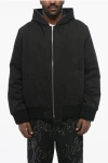 Airei Cotton Padded Jacket With Hood And Knit Edge