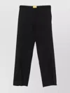 Airei Wool Trousers Featuring Exposed-seam Detailing In Black