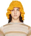 Airei Yellow Distressed Bucket Hat In Saffron