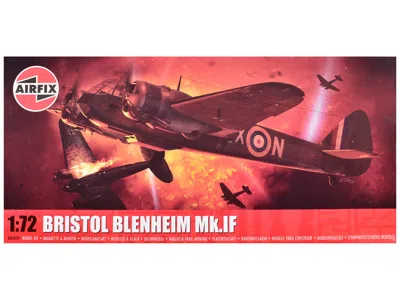 Airfix Level 2 Model Kit Bristol Blenheim Mk. If Aircraft With 2 Scheme Options 1/72 Plastic Model Kit By A In Multi