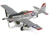 Airfix Level 2 Model Kit North American F-51d Mustang Fighter Aircraft With 3 Scheme Options 1/48 Plastic M