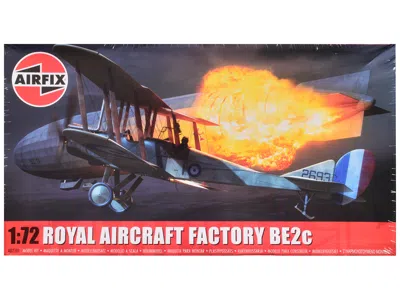 Airfix Level 2 Model Kit Royal Aircraft Factory Be2c Aircraft With 2 Scheme Options 1/72 Scale Plastic Mode In Black
