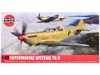 Airfix Level 2 Model Kit Supermarine Spitfire Tr.9 Aircraft With 2 Scheme Options 1/48 Plastic Model Kit By In Brown