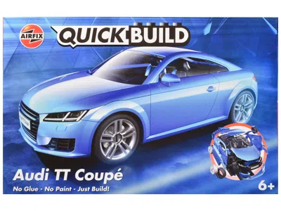 Airfix Quickbuild Skill 1 Model Kit Audi Tt Coupe Blue Snap Together Snap Together Snap Together Painted Plastic Model
