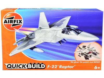 Airfix Quickbuild Skill 1 Model Kit F22 Raptor Snap Together Painted Plastic Model Airplane Kit By  In White