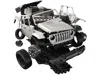 Airfix Quickbuild Skill 1 Model Kit Jeep Gladiator (jt) Overland Silver Snap Together Model By