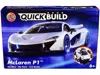 Airfix Quickbuild Skill 1 Model Kit Mclaren P1 White Snap Together Painted Plastic Model Car Kit By