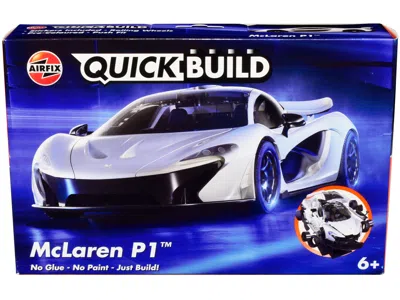 Airfix Quickbuild Skill 1 Model Kit Mclaren P1 White Snap Together Painted Plastic Model Car Kit By