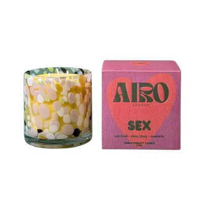Airo Aromatherapy Sex Aromatherapy Candle With Patchouli In Handblown Glass - White