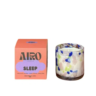 Airo Aromatherapy Sleep Aromatherapy Candle With Ylang Ylang & Lemon Verbena In Handblown Glass - Blue