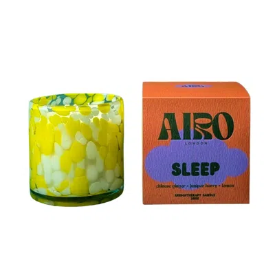 Airo Aromatherapy Yellow / Orange Sleep Aromatherapy Candle With Ylang Ylang & Lemon Verbena In Handblown Glass - Yell In Yellow/orange