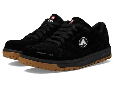 Airwalk Mongo Aw6300 Men's Us 7 Black Suede Eh Composite Toe Work Shoes Khd1300