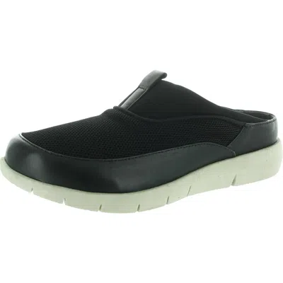 Airwalk Womens Padded Insole Leather Mules In Black