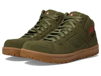 Airwalk Work Mongo Mid Comp Toe Eh Sr Cowboy Boots Olive : 7.5 D - Medium, Suede In Green