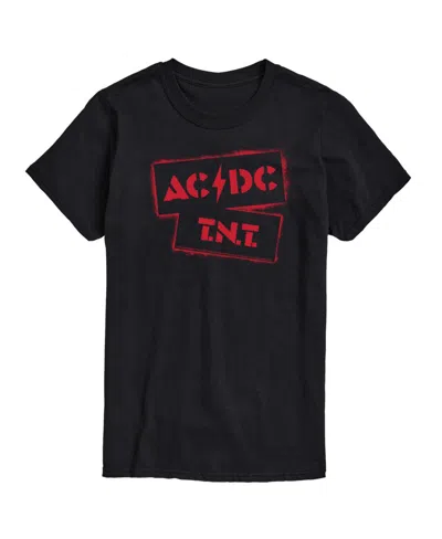 Airwaves Hybrid Apparel Acdc Tnt Stencil Mens Short Sleeve Tee In Black