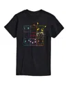 Airwaves Hybrid Apparel Character Grid Men's Short Sleeve Tee In Black