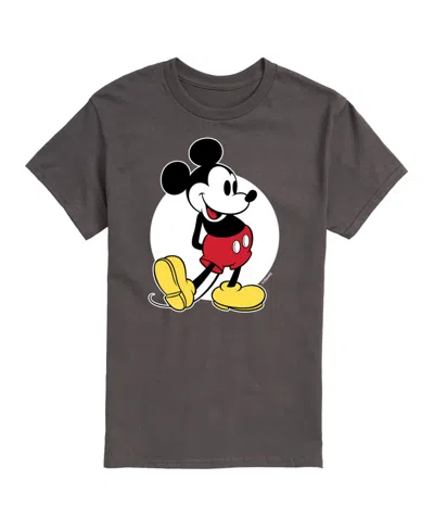 Airwaves Hybrid Apparel Classic Mickey Mens Short Sleeve Tee In Charcoal