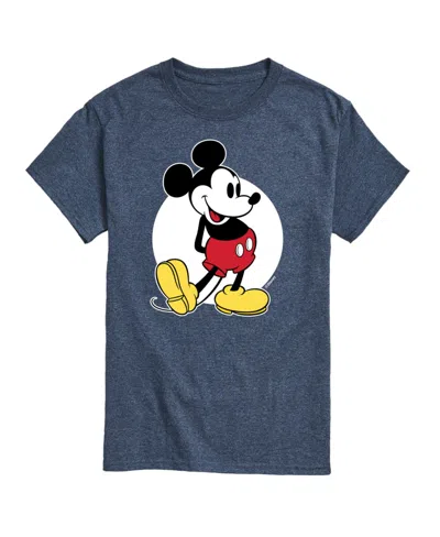 Airwaves Hybrid Apparel Classic Mickey Mens Short Sleeve Tee In Hthr Blue