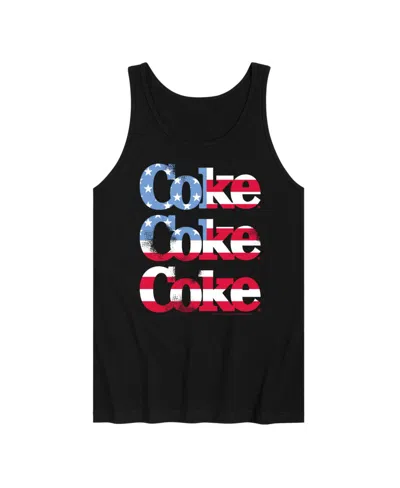 Airwaves Hybrid Apparel Coca Cola Americana Mens Jersey Tank In Black