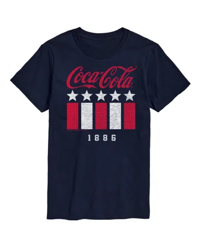 Airwaves Hybrid Apparel Coca Cola Americana Mens Short Sleeve Tee In Navy