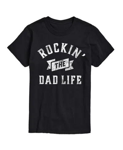 Airwaves Hybrid Apparel Dad Life Mens Short Sleeve Tee In Black