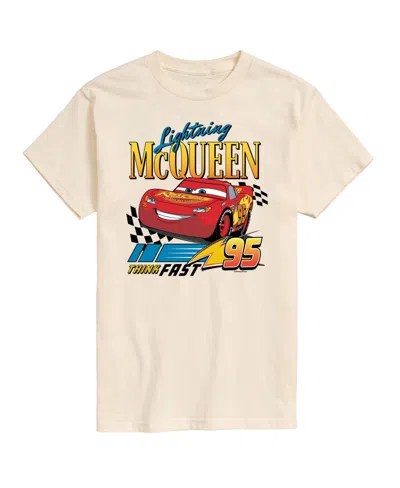 Airwaves Hybrid Apparel Disney Cars Mens Short Sleeve Tee In Cream