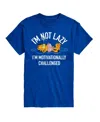 Airwaves Hybrid Apparel Garfield Lazy Mens Short Sleeve Tee In Blue