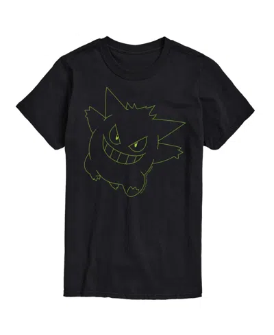 Airwaves Hybrid Apparel Gengar Big Face Mens Short Sleeve Tee In Black