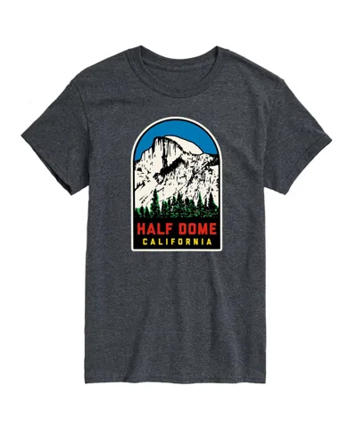 Airwaves Hybrid Apparel Half Dome California Mens Short Sleeve Tee In Heather Charcoal