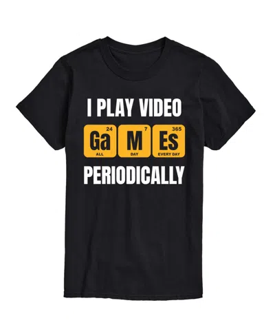 Airwaves Hybrid Apparel I Play Video Games Periodically Mens Short Sleeve Tee In Black