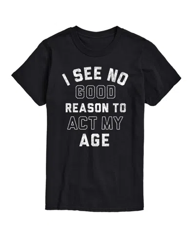 Airwaves Hybrid Apparel I See No Good Reason Age Mens Short Sleeve Tee In Black