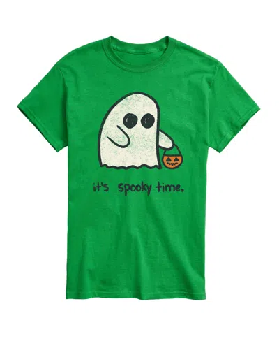 Airwaves Hybrid Apparel It's Spooky Time Men's Short Sleeve Tee In Green