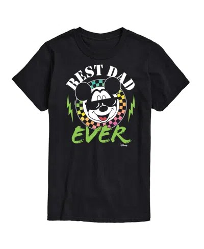Airwaves Hybrid Apparel Mickey Dad Mens Short Sleeve Tee In Black