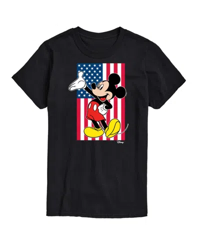 Airwaves Hybrid Apparel Mickey Flag Mens Short Sleeve Tee In Black