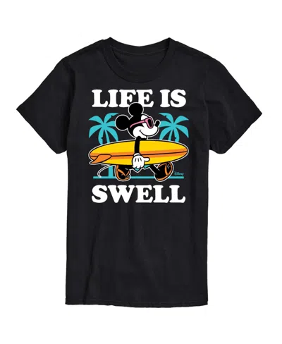 Airwaves Hybrid Apparel Mickey Summer Mens Short Sleeve Tee In Black