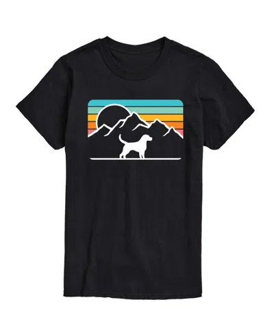 Airwaves Hybrid Apparel Mountain Dog Men's Short Sleeve Tee In Black