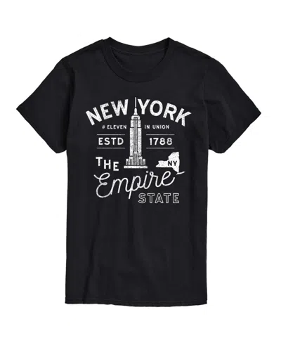 Airwaves Hybrid Apparel New York Mens Short Sleeve Tee In Black