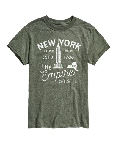 Airwaves Hybrid Apparel New York Mens Short Sleeve Tee In Heather Green