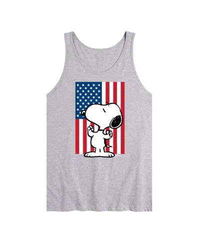 Airwaves Hybrid Apparel Peanuts Flag Mens Jersey Tank In Ath Hthr