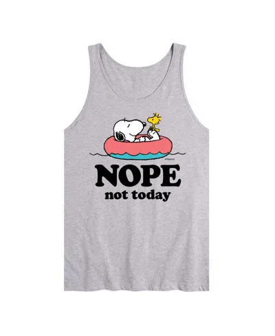 Airwaves Hybrid Apparel Peanuts Nope Mens Jersey Tank In Ath Hthr