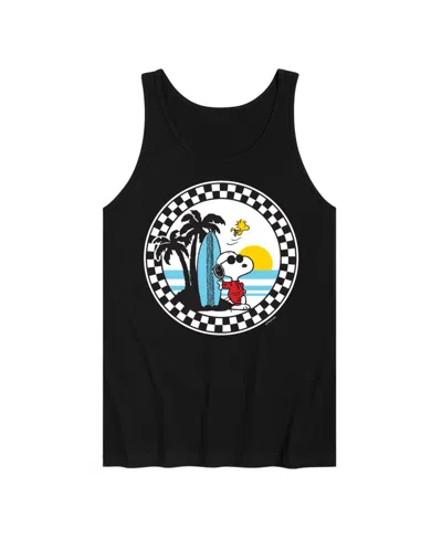 Airwaves Hybrid Apparel Peanuts Summer Mens Jersey Tank In Black