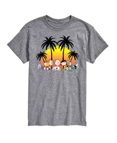 Airwaves Hybrid Apparel Peanuts Summer Mens Short Sleeve Tee In Ath Hthr